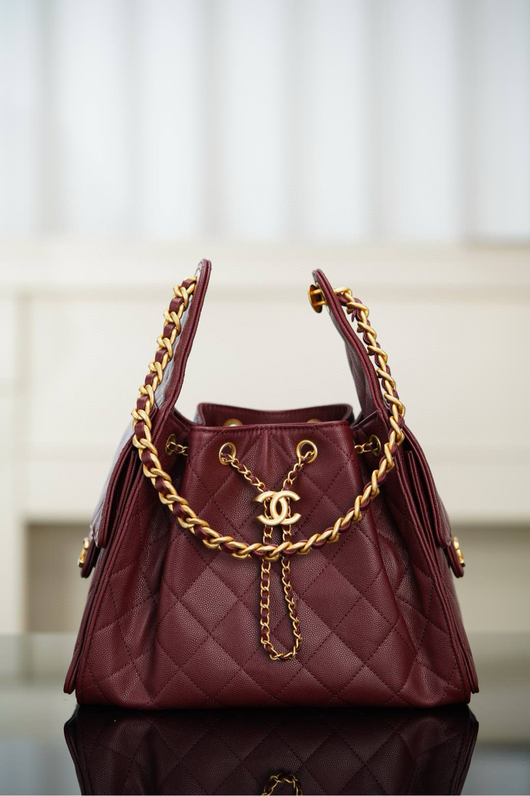 샤넬 CHANEL 25s 25Small Handbag AS5293 Wine red 26cm