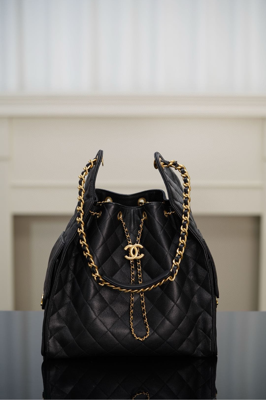샤넬 Chanel 25s 25Medium Handbag AS5311 Black 40cm