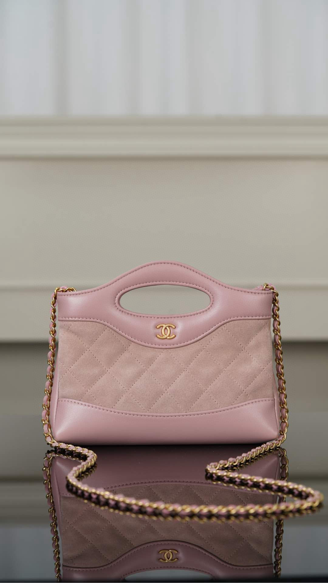 샤넬 Chanel 25P 31Shopping Bag Nano AP3656 Pink 20.5cm