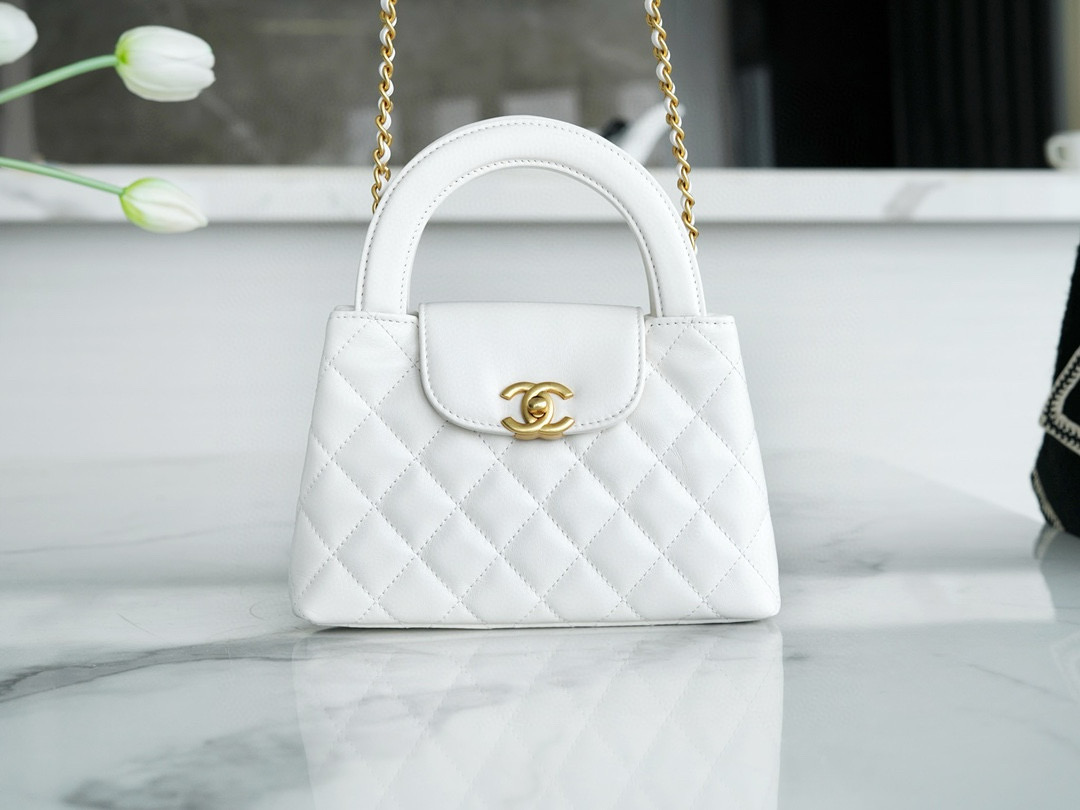 샤넬 Chanel 23K Kelly Nano AS4416 White 13cm