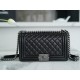 샤넬 Chanel Medium Leboy Bag A67086 Black silver 25cm