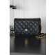 샤넬 Chanel 24K Classic Wallet on Chain Black gold 19cm