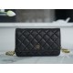 샤넬 Chanel Classic Wallet on Chain AP4241 Black gold 19cm