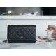 샤넬 Chanel Classic Wallet on Chain AP4241 Black gold 19cm