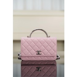 샤넬 Chanel 25P Wallet on Chain AP4497 pink 12cm