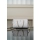 샤넬 Chanel 25P Chain Handle Bowling Bag White 18.5cm