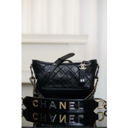 샤넬 Chanel Gabrielle Medium Hobo Bag Black 25cm