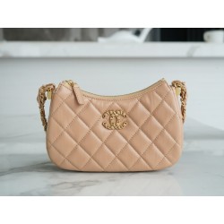 샤넬 Chanel 23k Small 19 Hobo Bag Apricot 20.5cm