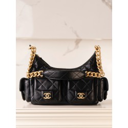 샤넬 Chanel 25c Small Hobo Handbag Black 31cm