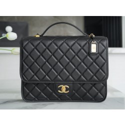 샤넬 Chanel 22k Large Backpack Patent Black 31.5cm