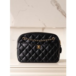 샤넬 Chanel 24k Large Camera Case Black 24cm