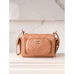샤넬 Chanel 24K Small Camera Case Caramel 23cm