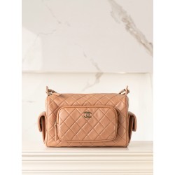 샤넬 Chanel 24K Large Camera Case Caramel 24cm