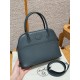 에르메스 Hermes Bolide 27cm Evercolor C6 Vert Girs/silver