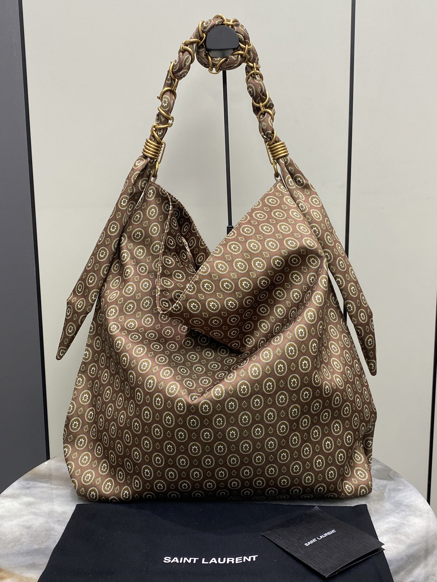 생로랑 Saint laurent/YSL 834750 Amalia in Jacquard Ocre Multicolor