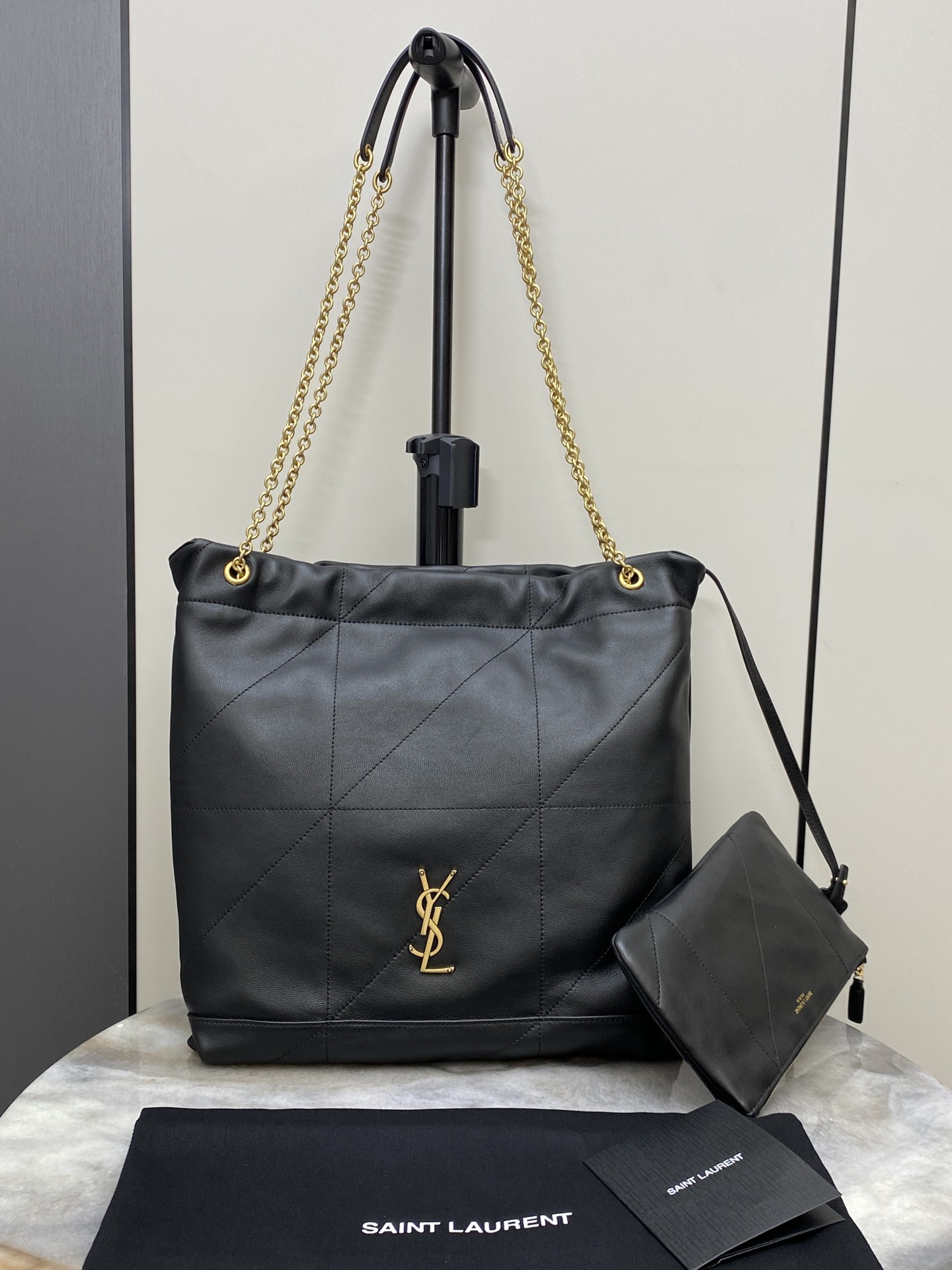 생로랑 Saint laurent/YSL 781666 Jamie 4.3 Pochon in Lambskin Black