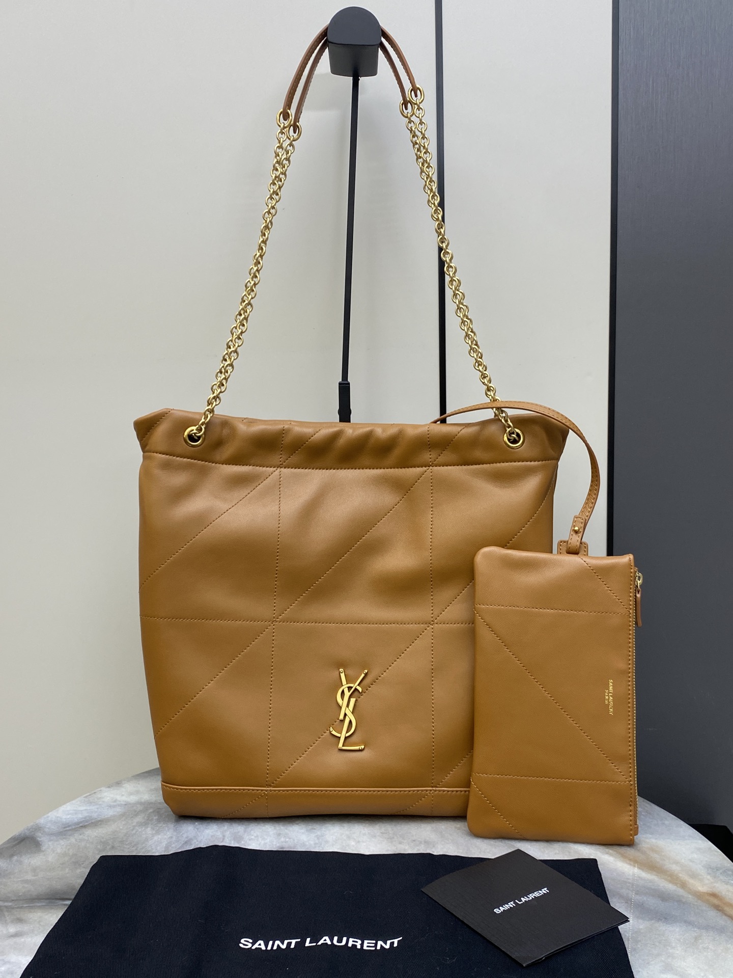 생로랑 Saint laurent/YSL 781666 Jamie 4.3 Pochon in Lambskin Hot Sahara