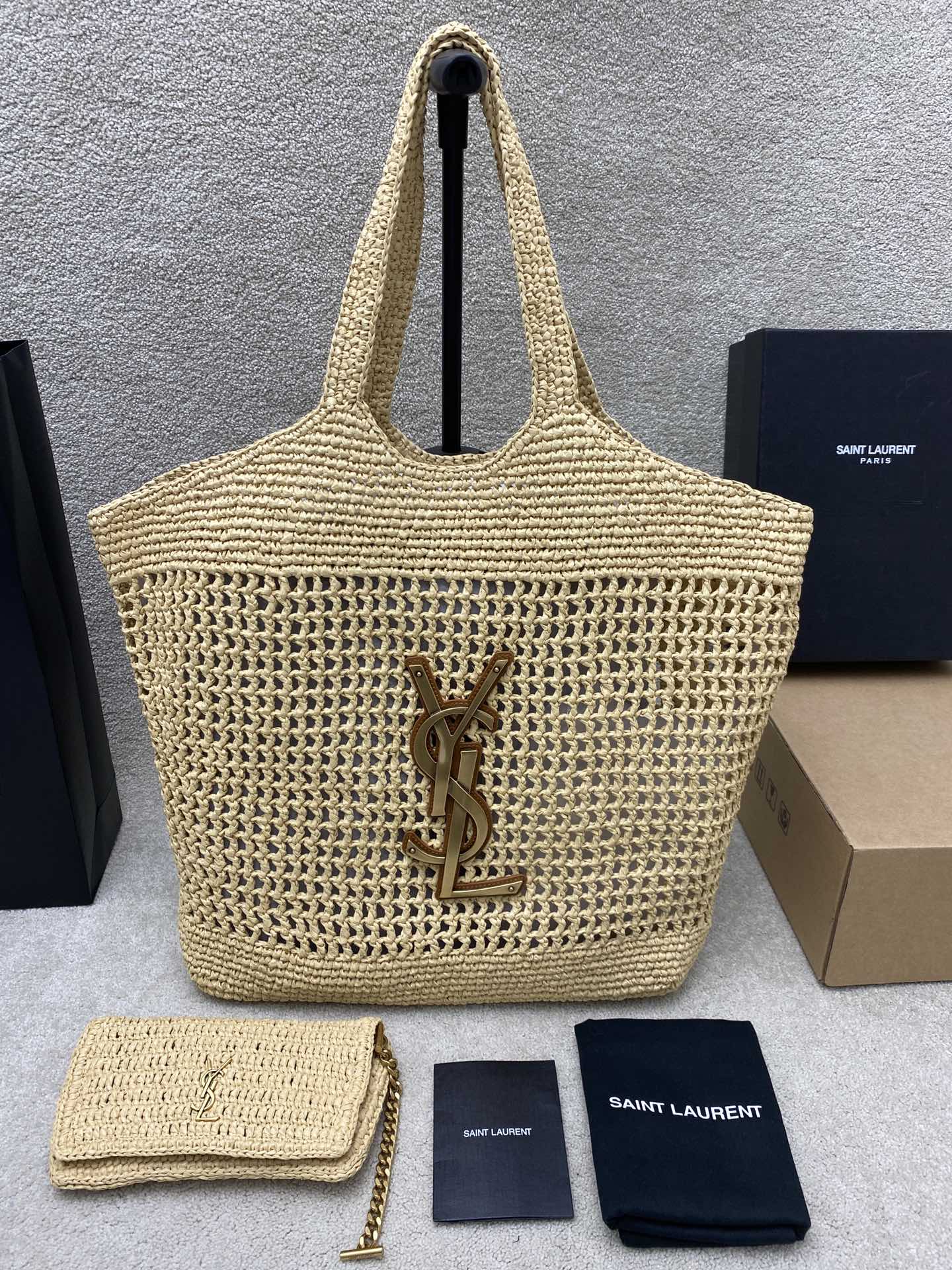생로랑 Saint laurent/YSL 772191 Icare in Raffia