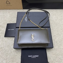 생로랑 Saint laurent/YSL 635095 Cassandre Phone Holder In Smooth Leather Light Musk 18CM