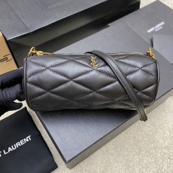 생로랑 Saint laurent/YSL 699703 Sade Mini Tube Bag in Quilted Lambskin Black 20CM