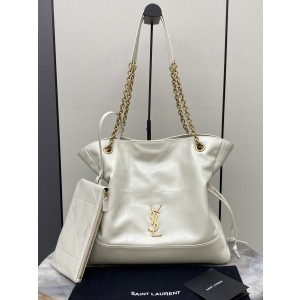생로랑 Saint laurent/YSL 809824 Jamie 4.3 Large Pochon in Lambskin White 34cm