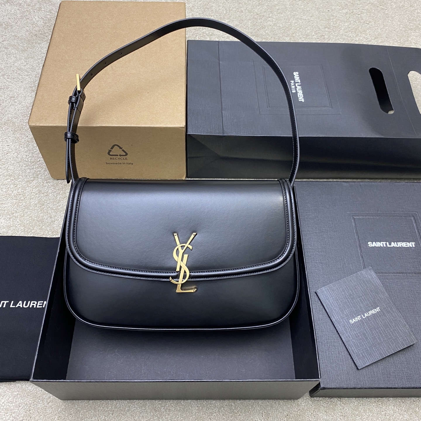 생로랑 Saint laurent/YSL 832332 SOLFERINO large in BOX SAINT LAURENT Black 29CM