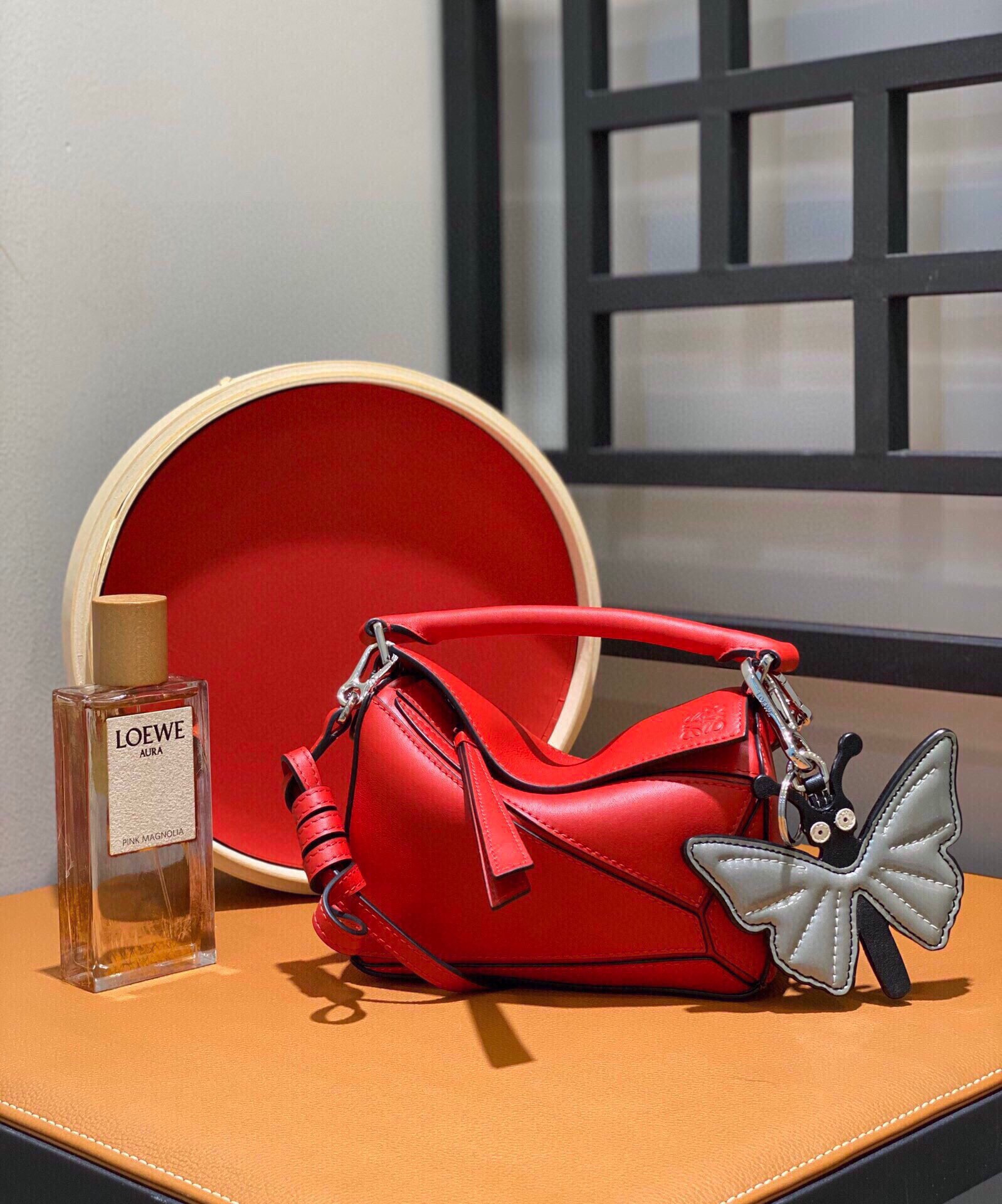 로에베 Loewe 66007 Puzzle 탑 핸들백 18cm