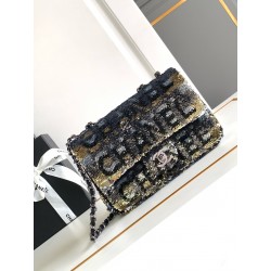 샤넬 Chanel 24s Mini Classic Flap Bag Black 20cm