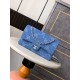 샤넬 Chanel A01112 Medium Classic Flap Bag blue 25.5cm