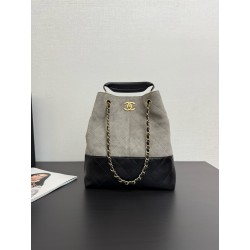 샤넬 Chanel 25A Shopping Bag 99485 grey & Black 31cm