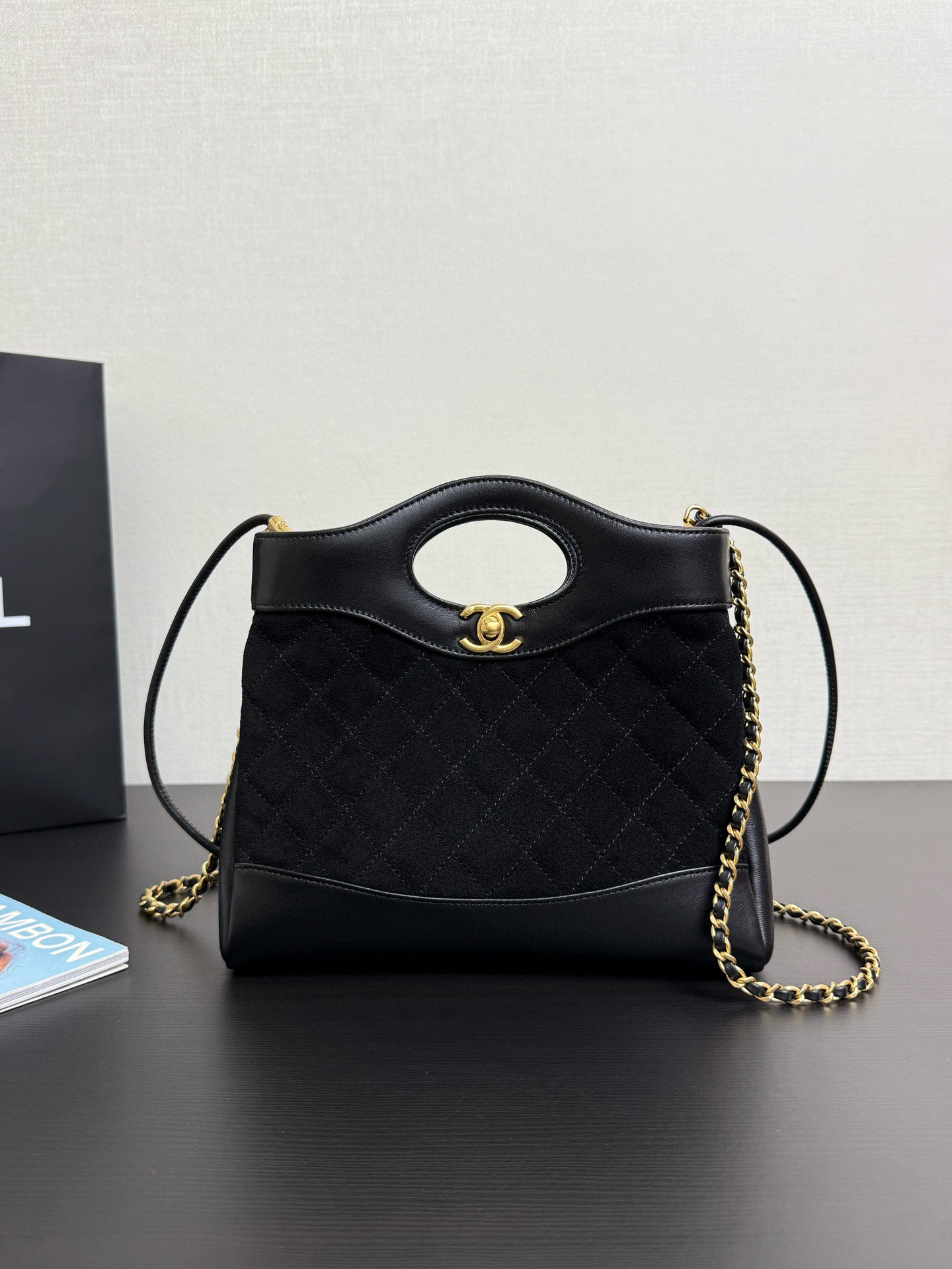 샤넬 Chanel 25P AS4133 31 Mini Shopping Bag 99338 Black 22cm