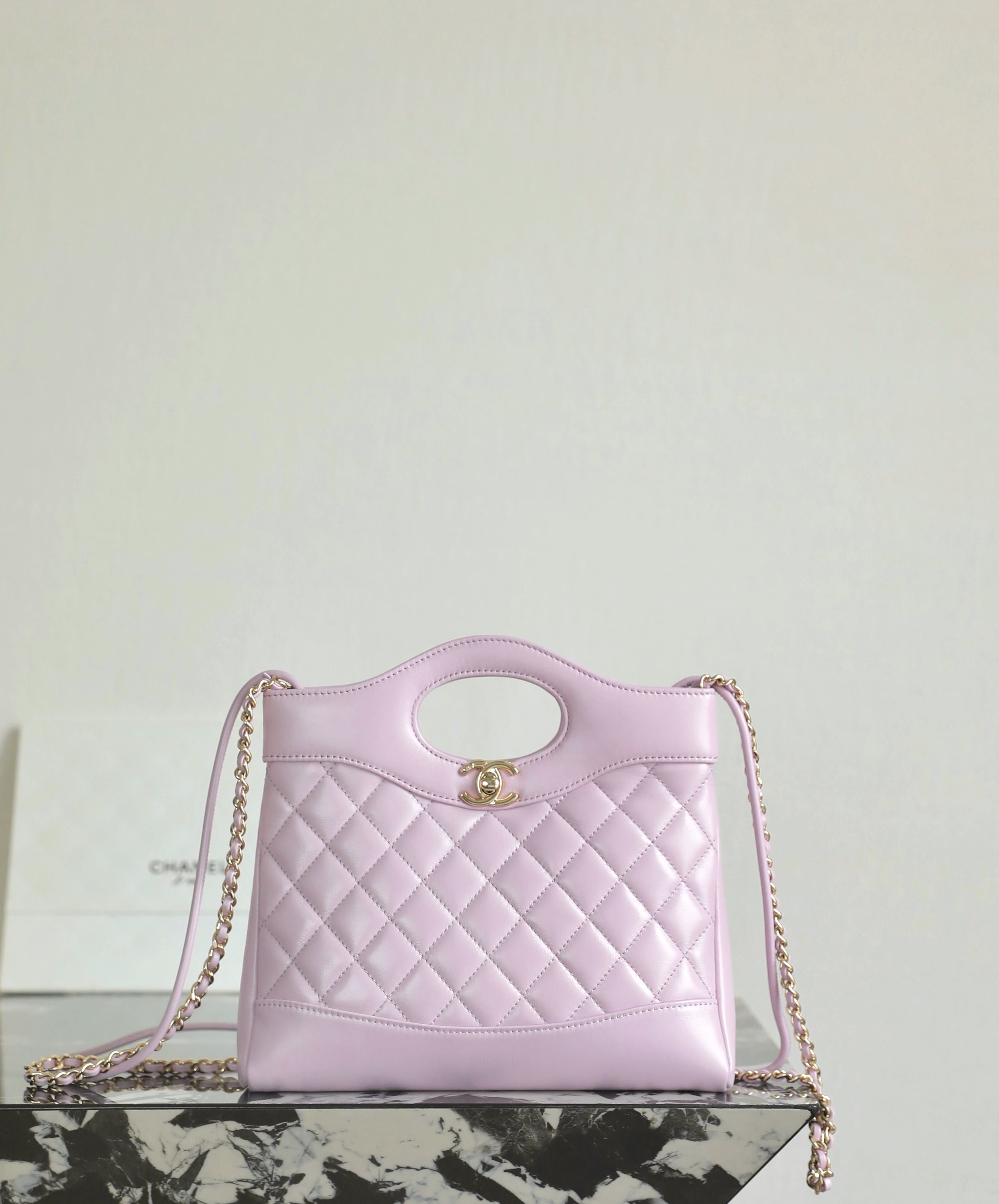 샤넬 Chanel AS4133 31 Mini Shopping Bag C-531 Pinkish purple 22cm