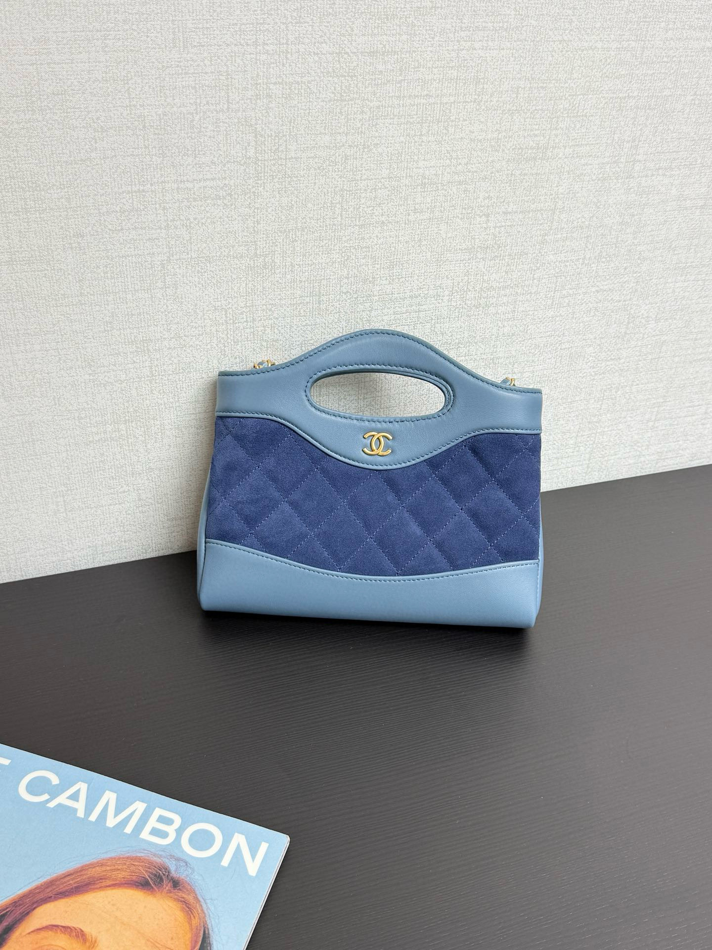 샤넬 Chanel 25P AP3656 31Shopping Bag Nano 99339 Blue 20.5cm