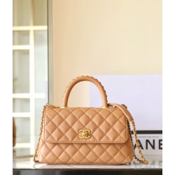 샤넬 Chanel A92990 Small CoCo Handle Flap Bag C-012 Caramel  24cm