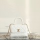샤넬 Chanel Mini CoCo Handle Nano Flap Bag C-531 White 14.5cm