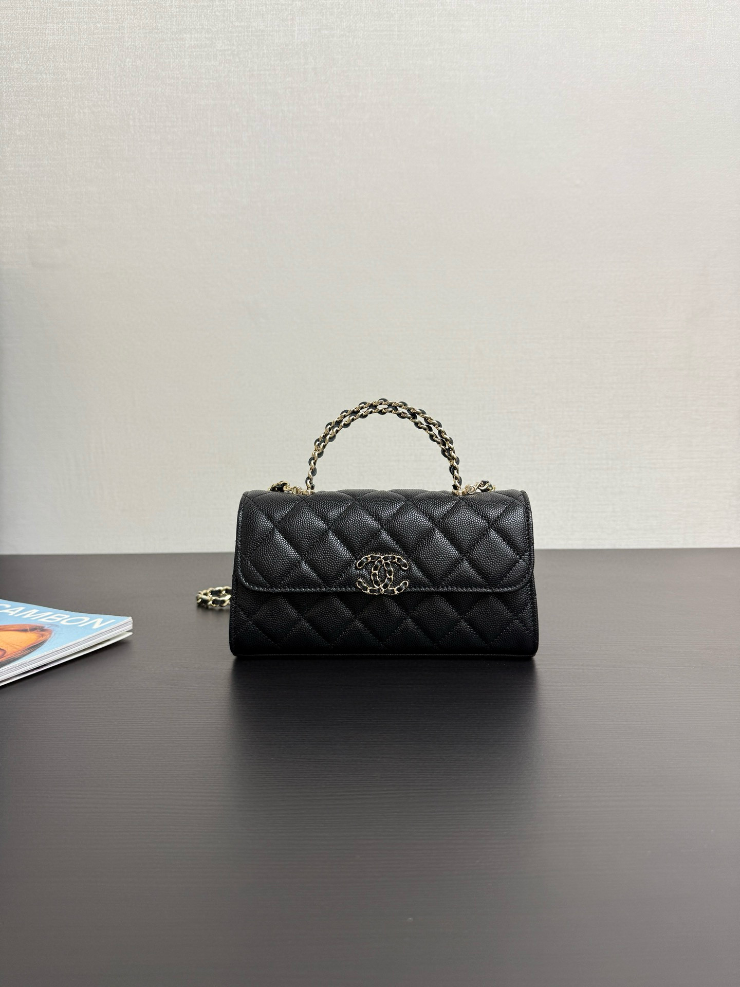 샤넬 Chanel 25s AP3238 Flap Phone Holder with Chain 99194 Black 18cm