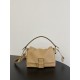 펜디 FENDI 8BR833 Mamma Baguette Medium Nappa Leather Bag Pale Pink 26.5CM