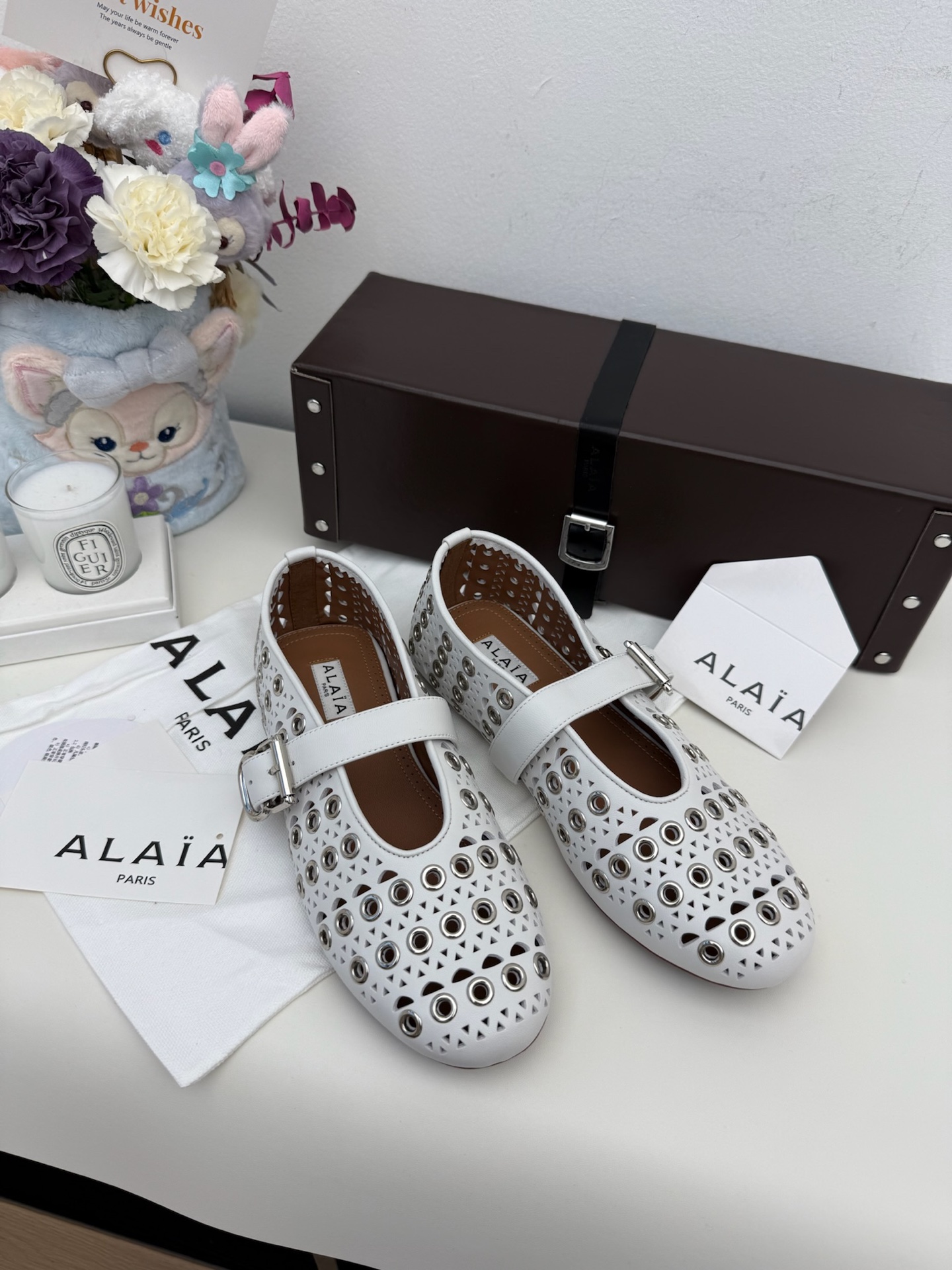 알라이아 Alaia 발레 플랫 피쉬넷