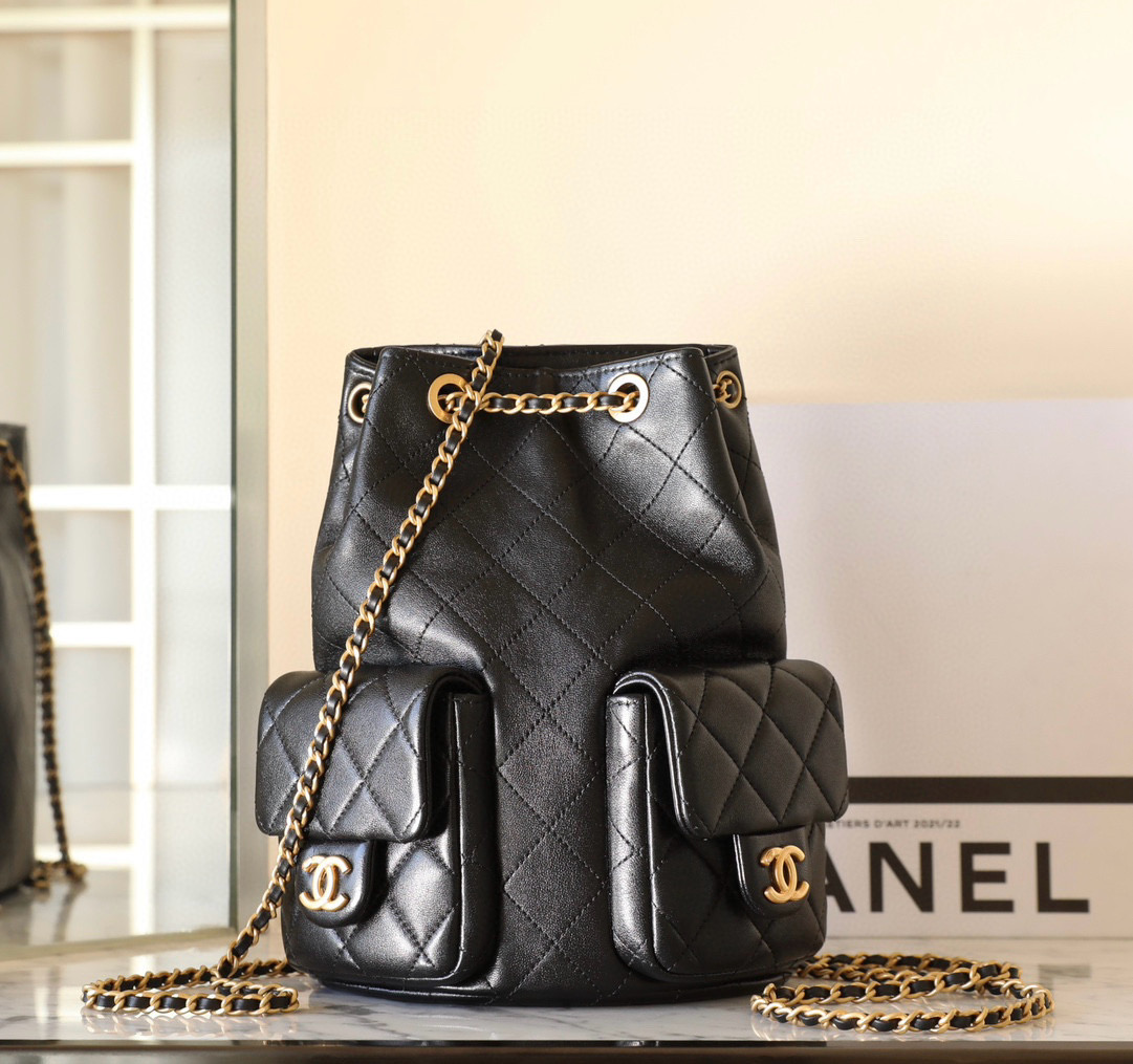 샤넬 Chanel AS5310 Backpack C-521 Black 18cm