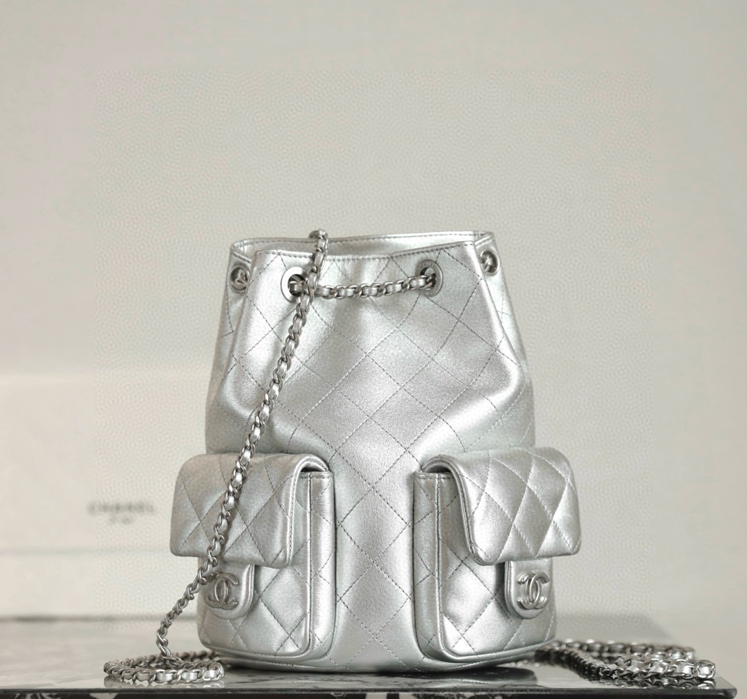 샤넬 Chanel AS5310 Backpack C-521 silver 18cm