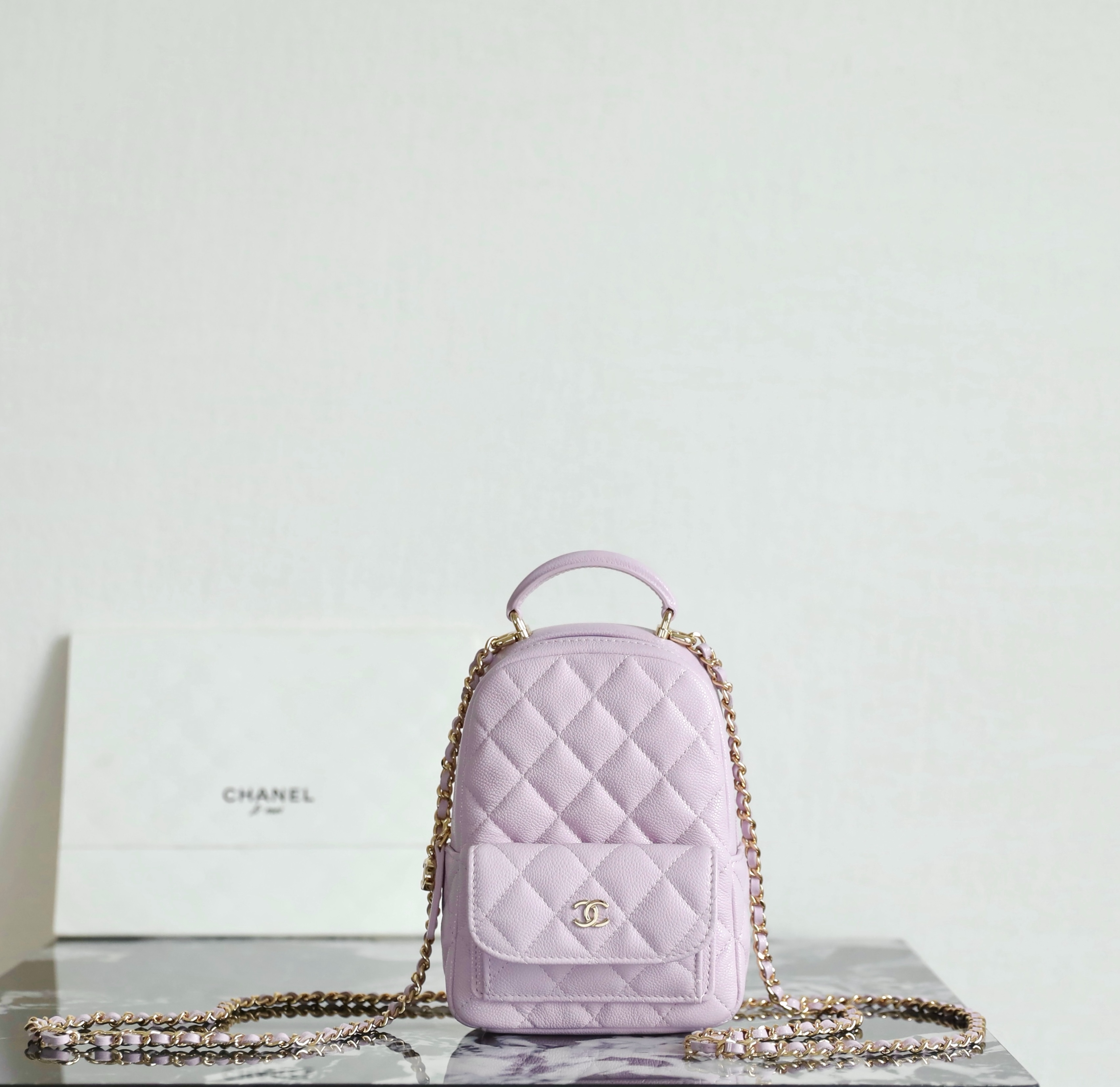 샤넬 Chanel C-521 Mini Backpack Pinkish purple 13cm