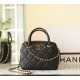 샤넬 Chanel 25c Bowling Bag Black 18.5cm