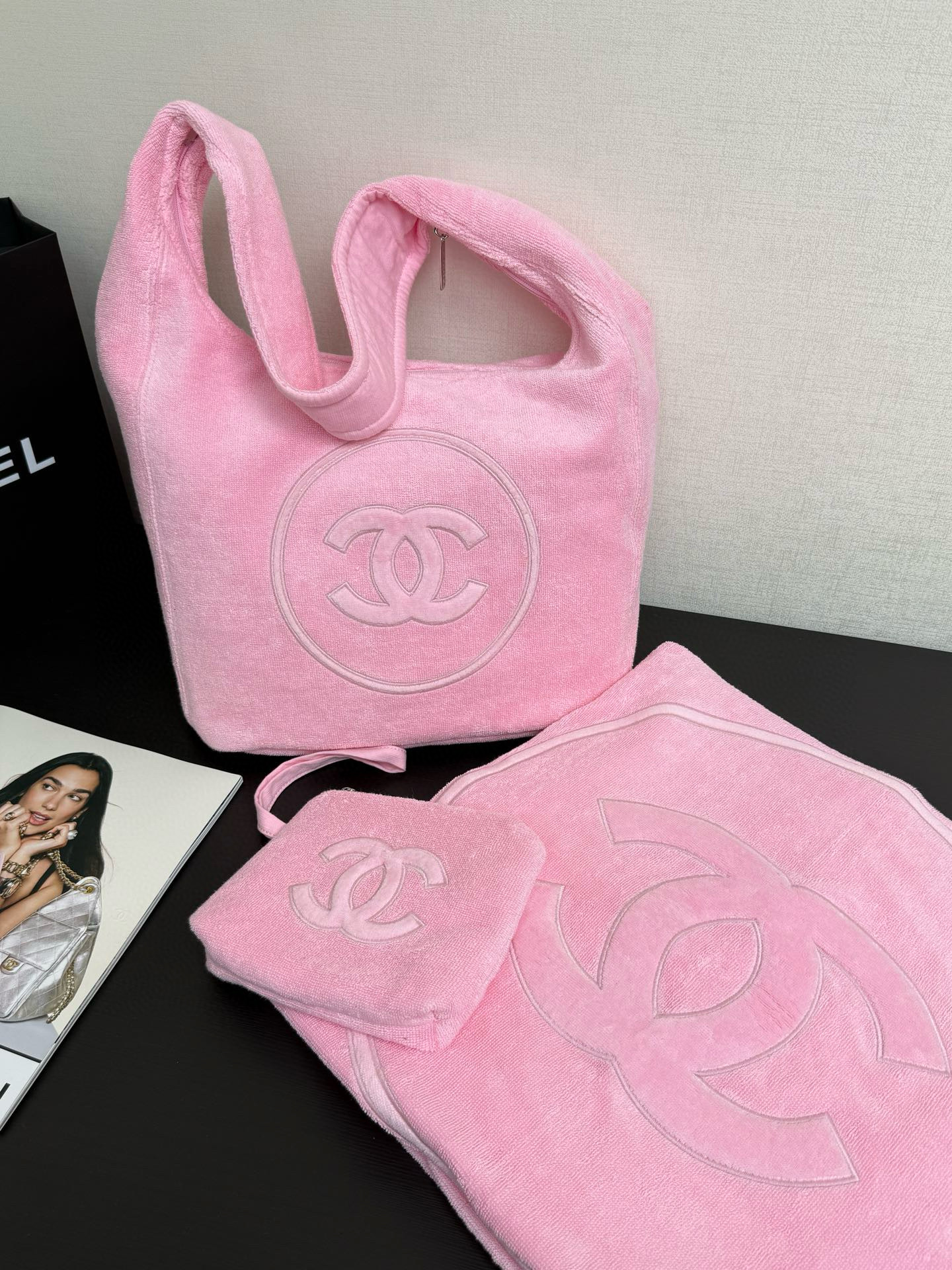 샤넬 Chanel 25M AAA938 Beachwear Set Pink