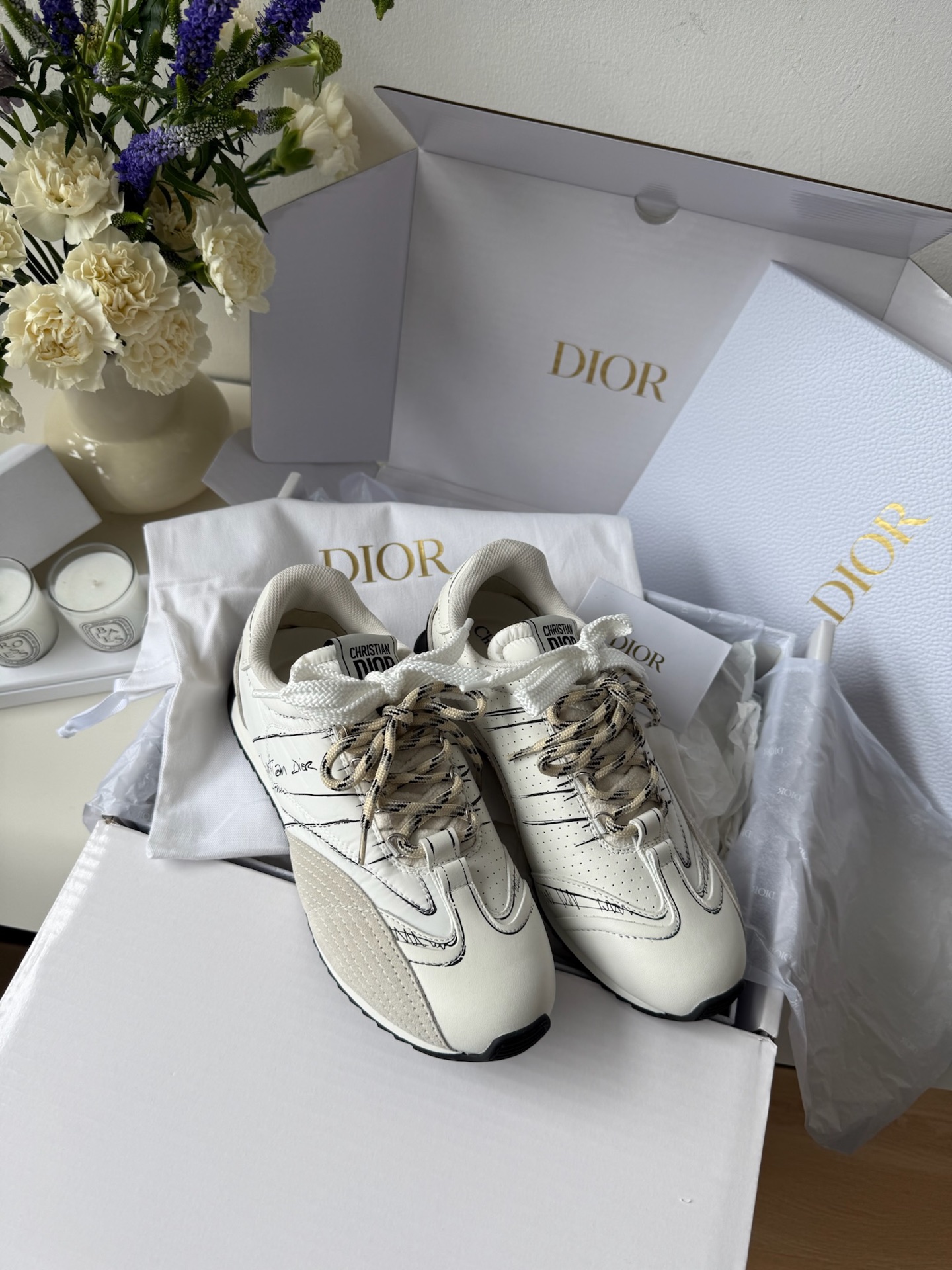 디올 Dior D-Sketch 스니커즈