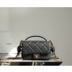 샤넬 Chanel 25C Mini Flap Bag with Top Handle C-831 Black 18cm