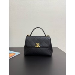 샤넬 Chanel 25s AS5467 Large Flap Bag with Top Handle 99477 Black 28cm