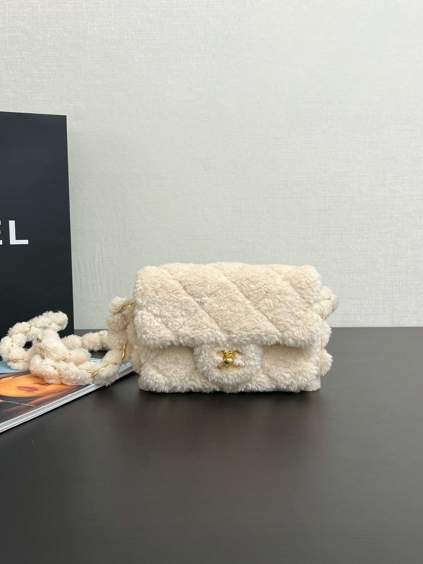 샤넬 Chanel 24K Mini Flap Bag with Top Handle 99415 Apricot 18cm