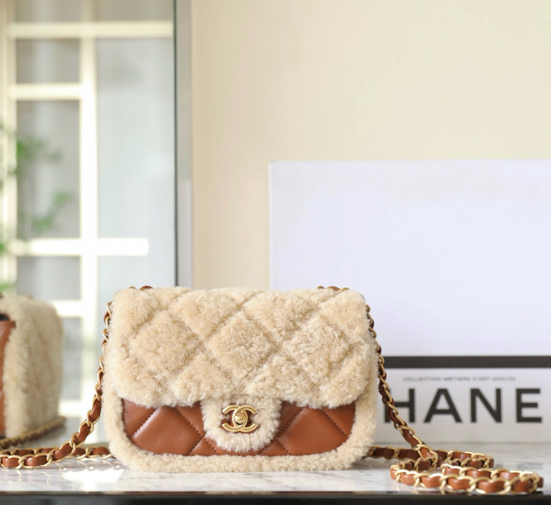 샤넬 Chanel 25p AS5148 Flap Bag C-031 Brown 22cm