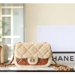 샤넬 Chanel 25p AS5148 Flap Bag C-031 Brown 22cm