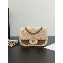 샤넬 Chanel 24K Flap Bag 99412 Brown 19cm